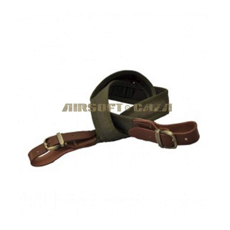 Correa Escopeta Cordura/Cuero Verde