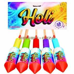 5 cohetes Fenix Color/Holi